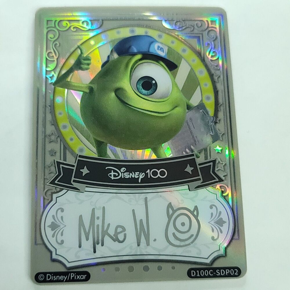 Mike Monsters Inc 2023 Card Fun Disney 100 Carnival Series Signature 033/200